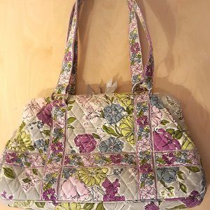 Vera Bradley Purple Blue Pink Yellow Watercolor Bag